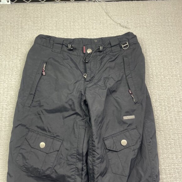 Y2K Liquid Boardwear Snowboard Tech Pants Black *Small* Lined Insulated Ski Snow - Picture 2 of 16